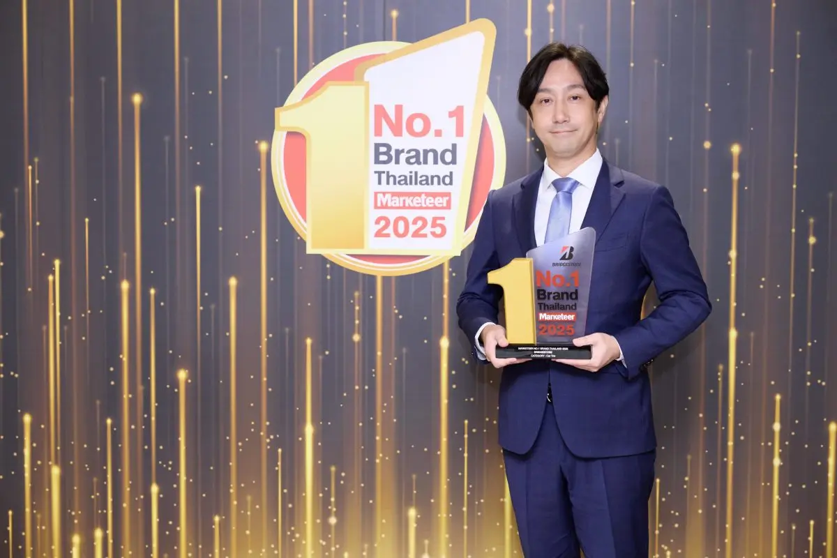 Bridgestone received the “Marketeer No.1Brand Thailand 2025” award in the car tire category, reflecting a strong brand by winning consumers’ hearts for 14th consecutive year, according to...