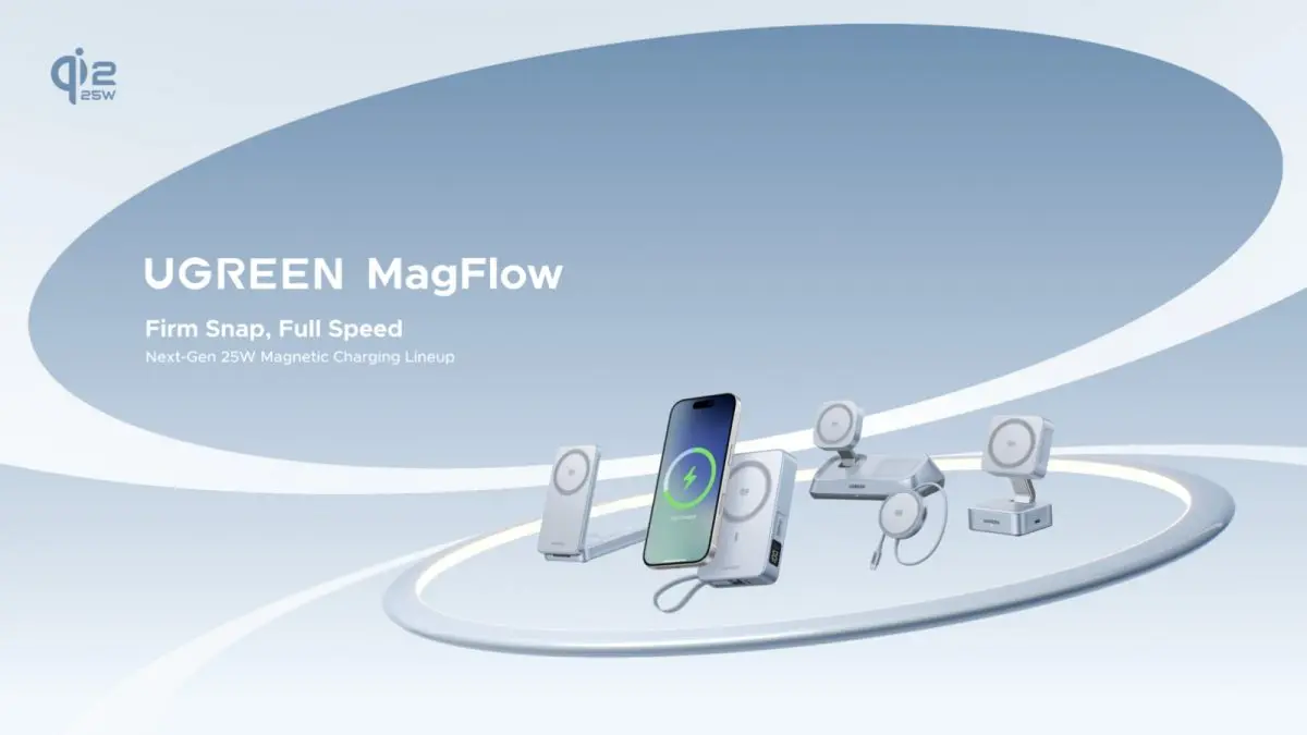 UGREEN Launches New MagFlow Qi2 25W Lineup, Pioneering a New Era of Faster Magnetic Charging