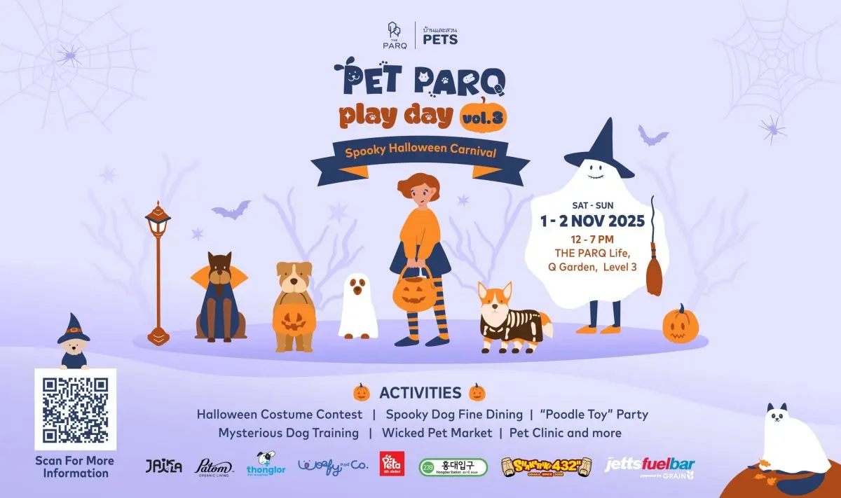 The long-awaited event for pet lovers is back! The PARQ invites you and your furry companions to dress up in your most creative costumes and join the ultimate pet celebration at PET PARQ PLAY...
