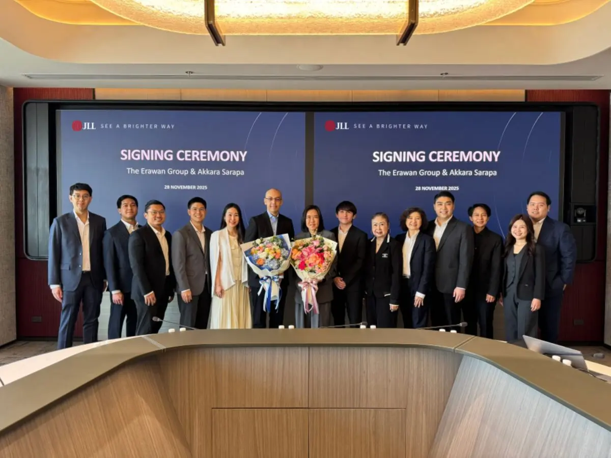 เจแอลแอลเป็นตัวแทนเจ้าของที่ดินในการจัดหานักลงทุนเข้ามาเช่าที่ดินระยะยาว เพื่อพัฒนาโครงการอสังหาริมทรัพย์ระดับประเทศ โดยบริษัท ‘ดิ เอราวัณ กรุ๊ป’ เป็นผู้พัฒนาที่ได้รับการคัดเลือก เจแอล...
