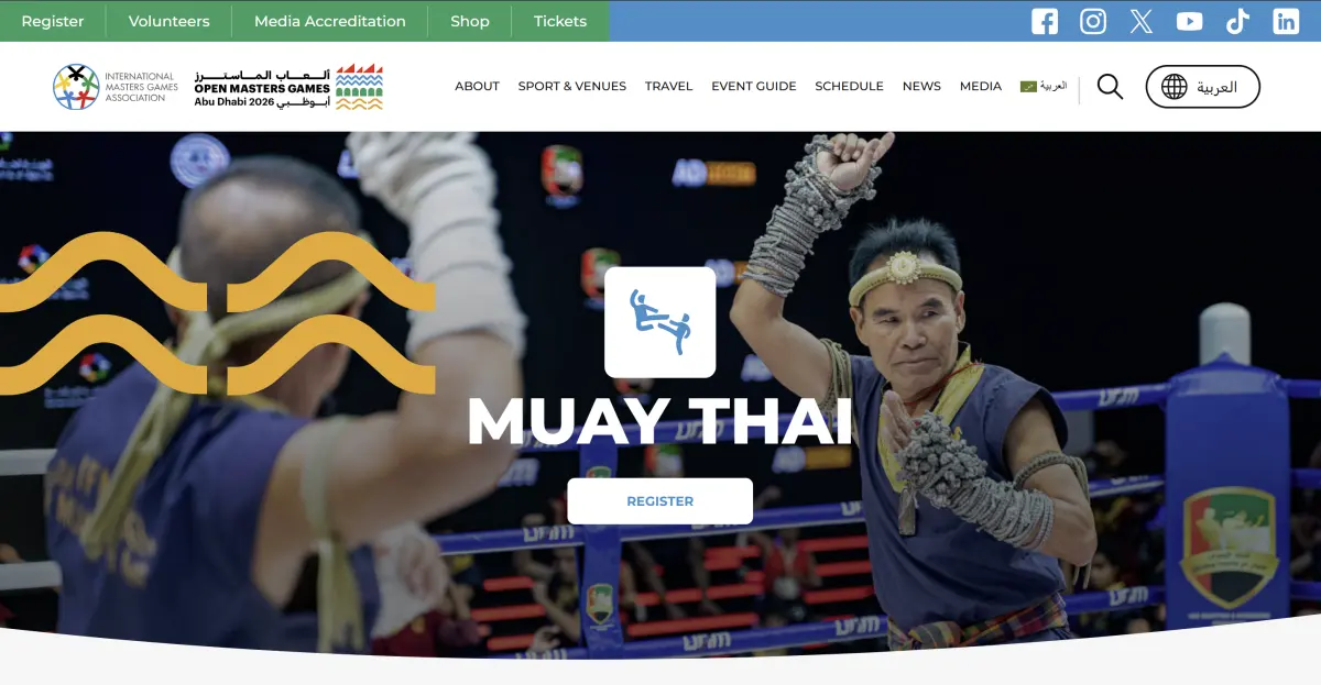 The International Federation of Muaythai Associations (IFMA) is proud to announce that Muaythai has been officially included in the programme of the Open Masters Games Abu Dhabi 2026. This...