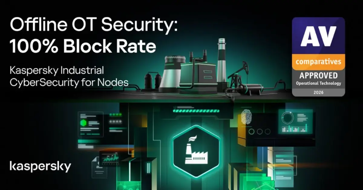การรับรองนี้พิสูจน์ให้เห็นถึงความสามารถที่ยอดเยี่ยมของ Kaspersky Industrial CyberSecurity (KICS) for Nodes ในการปกป้องสภาพแวดล้อมเทคโนโลยีการปฏิบัติงาน หรือ OT (Operational Technology...