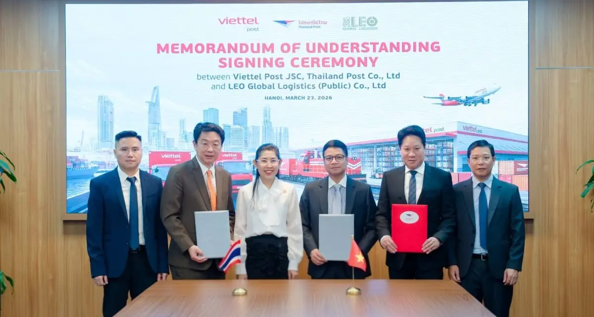บมจ.ลีโอ โกลบอล โลจิสติกส์ (LEO) ประกาศความร่วมมือเชิงกลยุทธ์กับ บริษัท ไปรษณีย์ไทย จำกัด (Thailand Post) และ Viettel Post Joint Stock Corporation (Viettel Post) ลงนามบันทึกความเข้าใจ (Memorandum...