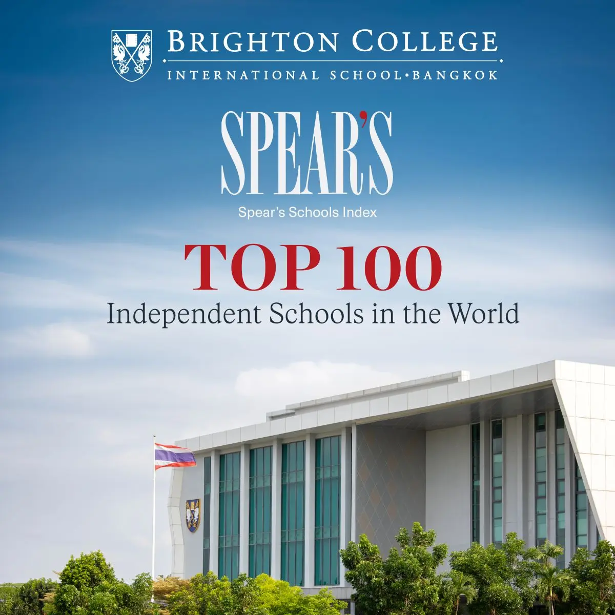 A decade of excellence: from founding in 2016 to top 100 in the world in 2026 Brighton College Bangkok is honoured to be included in the Spear’s Schools Index 2026, recognised as one of the...