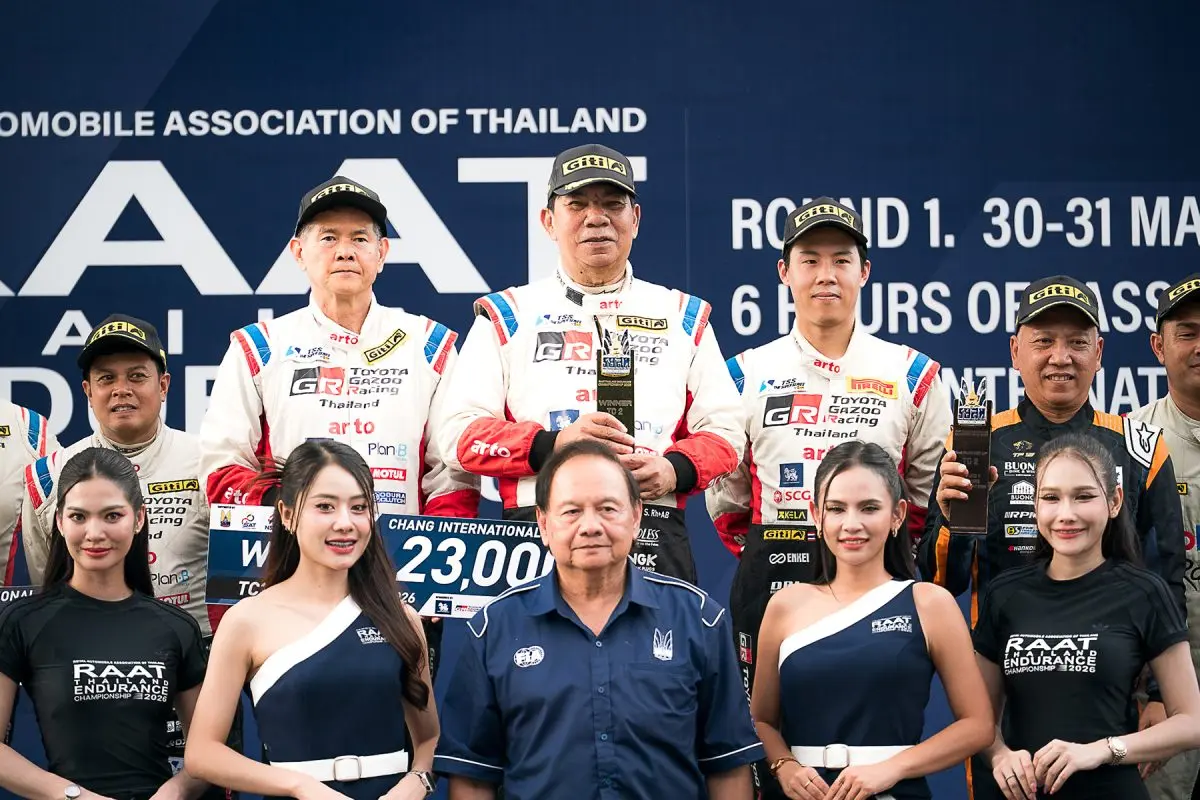 “TOYOTA GAZOO Racing Thailand” ทีมแข่งรถยิ่งใหญ่และประสบความสำเร็จต่อเนื่อง 40 ปีของวงการมอเตอร์สปอร์ตไทย ภายใต้การสนับสนุนของบริษัท โตโยต้า มอเตอร์ ประเทศไทย จำกัด เปิดฉากเอ็นดูรานซ์ทางเรียบ...