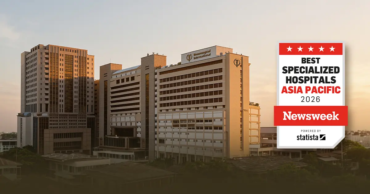 Bumrungrad International Hospital is proud to be recognized in Newsweek and Statista’s Best Specialized Hospitals Asia Pacific 2026 rankings across all 10 medical specialties. The survey...