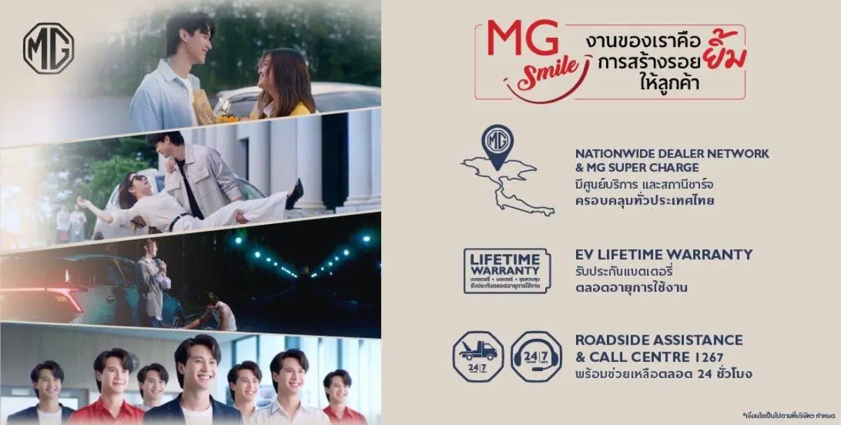บริษัท เอสเอไอซี มอเตอร์ – ซีพี จำกัด และ บริษัท เอ็มจี เซลส์ (ประเทศไทย) จำกัด ผู้ผลิต และผู้จำหน่ายรถยนต์เอ็มจีในประเทศไทย ตอบรับกระแสซีรีส์ตอนสั้น ปล่อยหนังสั้นแนวรักโรแมนติก ถ่ายทอด...