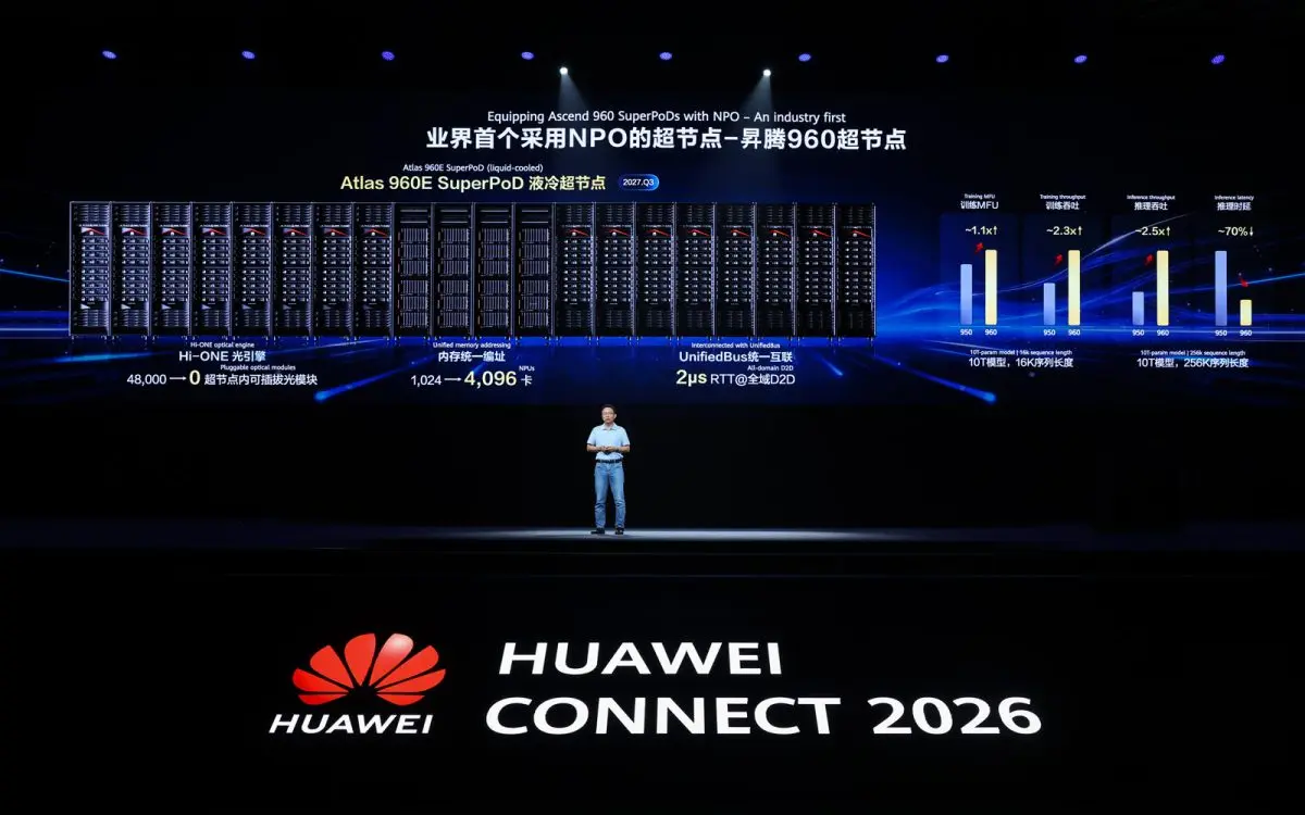งาน HUAWEI CONNECT 2026 เปิดฉากแล้วที่นครเซี่ยงไฮ้ ประเทศจีน โดย นายเดวิด หวัง รองประธานคณะกรรมการบริหารและประธานหมุนเวียนของหัวเว่ย ได้กล่าวปาฐกถาพิเศษในหัวข้อ “Advancing the Agentic World,...